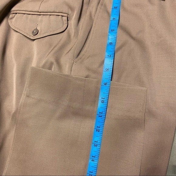 𝅺PANT #11. Ll bean tan dress pant. Great color and richly made of Worsted wool. - Picture 4 of 7
